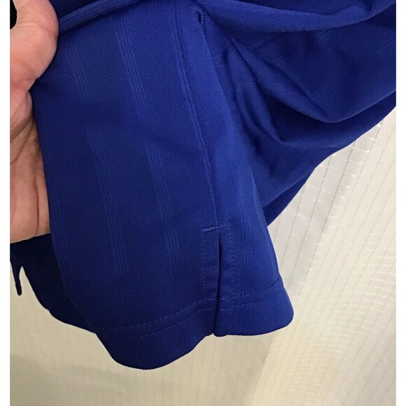 PGA Tour Mens Size Large Polo Golf Shirt Blue Short Sleeve Collared Stretch - Picture 3 of 5